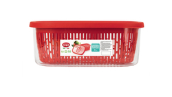 Контейнер для хранения овощей со съемной корзиной 4л SNIPS красный