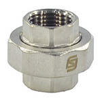 Соединитель латунь никель американка Ду 40 (1 1/2") прямой ВР/ВР SantechSystems