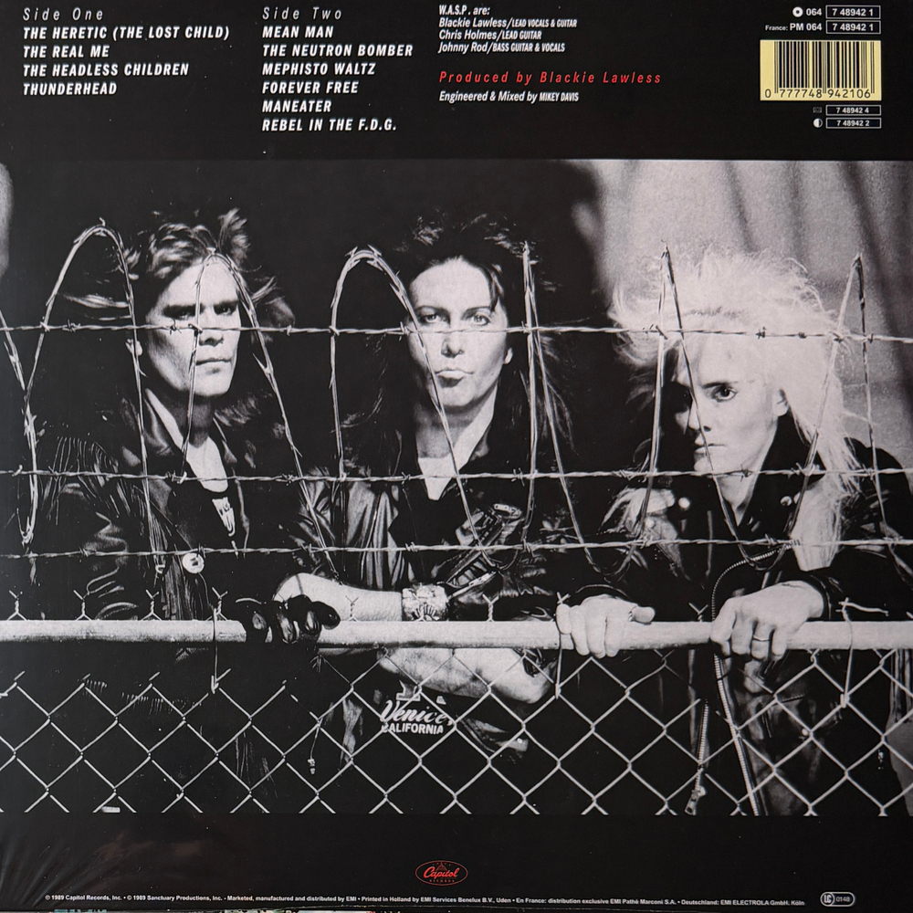 Виниловая пластинка W.A.S.P. ‎– The Headless Children LP