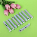 Бигуди пластмассовые-коклюшки 10шт, d=14мм серо-голубые