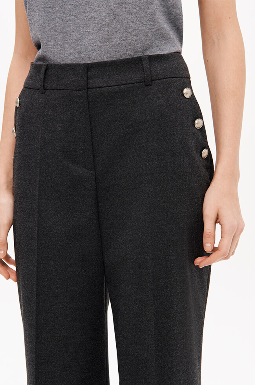 31198 Брюки женские (темно-серый)