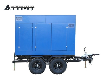 Дизельный генератор Азимут ЭД-80-Т400-2РПМ11 Azimut на шасси в капоте с автозапуском