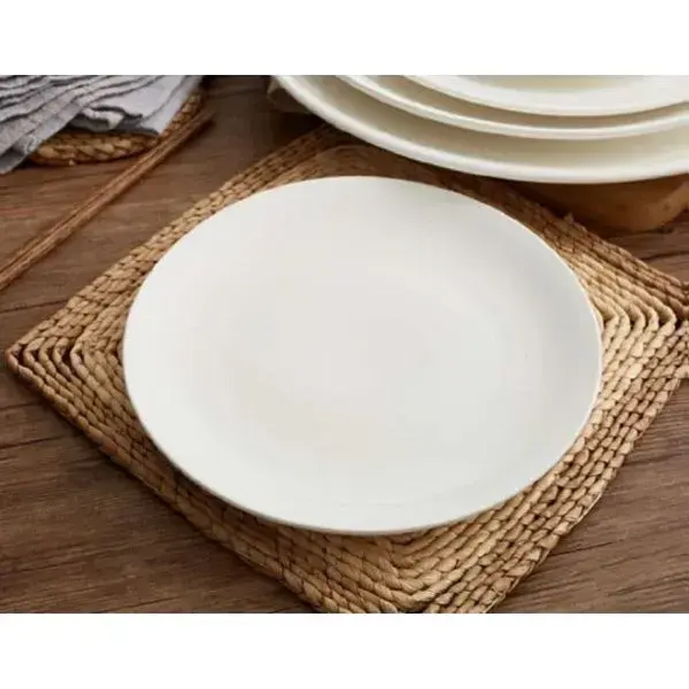 Тарелка десертная 18 см белье (углубленная)