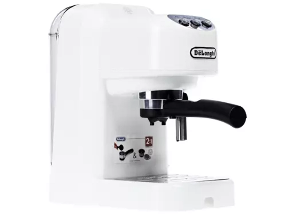 Кофеварка рожковая DeLonghi EC 250 W белый