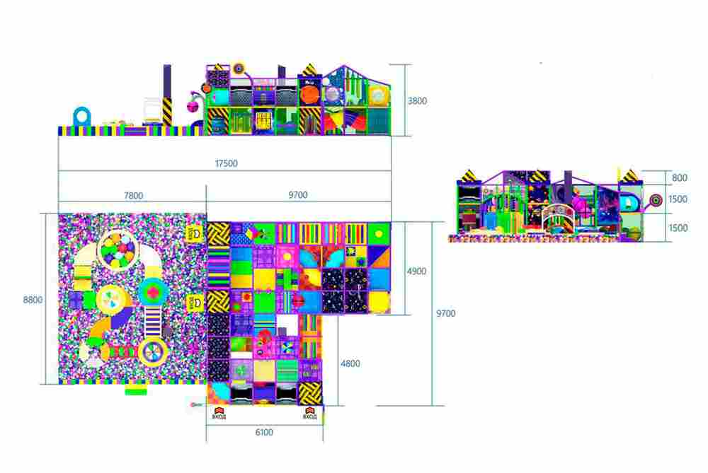 Детский игровой лабиринт «Космическая Паутина»