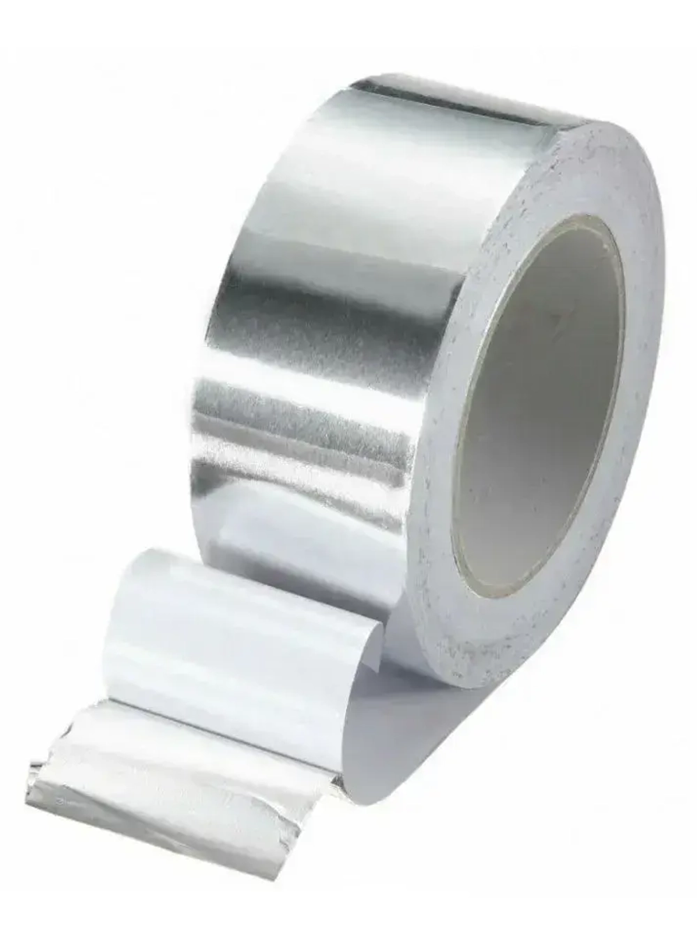 Алюминиевая термостойкая клейкая лента НСТ ПРОФИ-50мм*50м / скотч алюминиевый термостойкий 60мкм