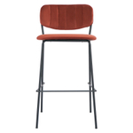 Стул барный eirill, велюр, кирпичный