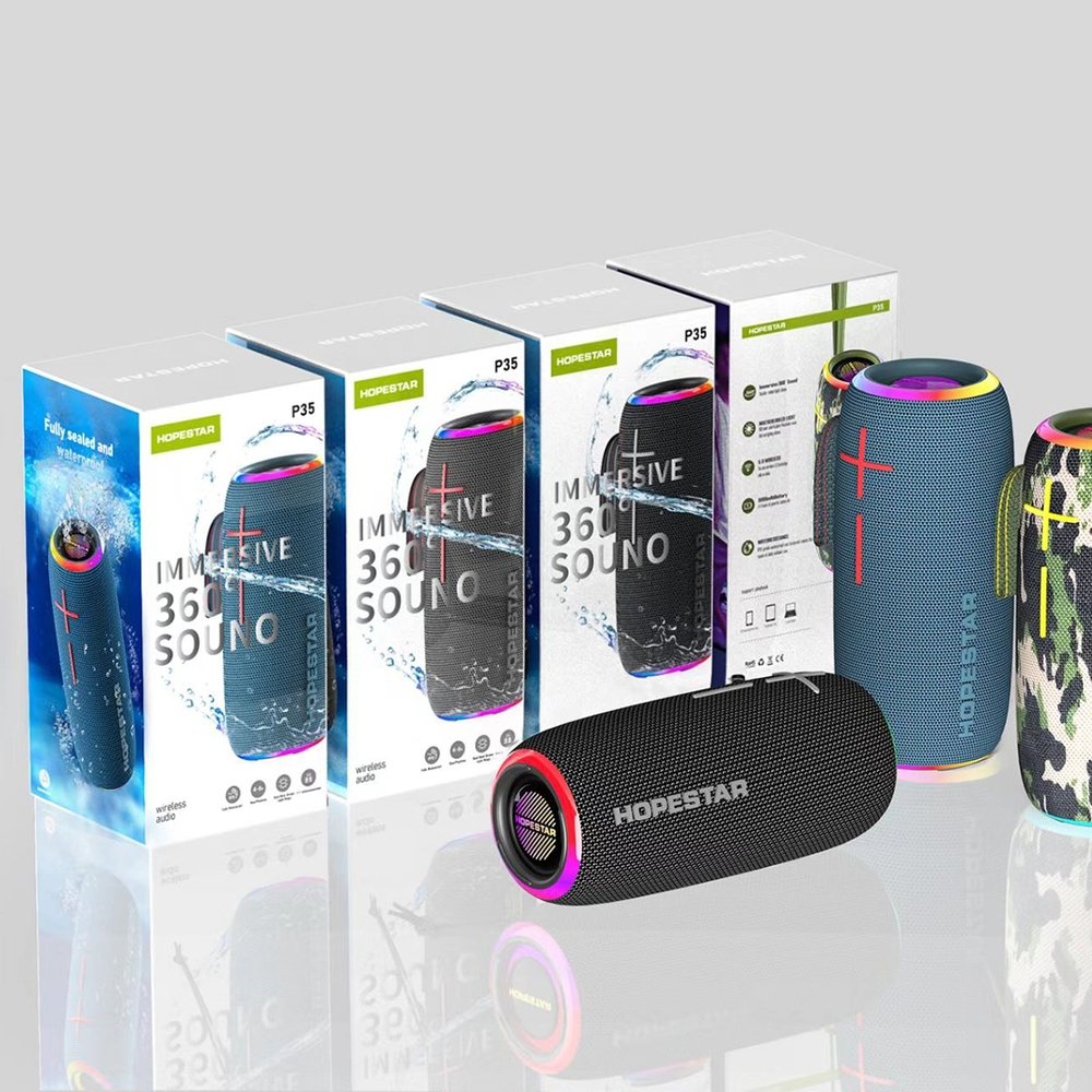 Беспроводная колонка Hopestar P35 360 sound Dual light
