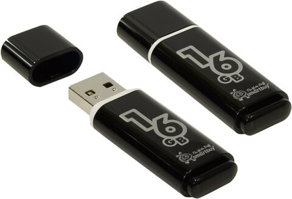 16GB USB Smartbuy Glossy series Black