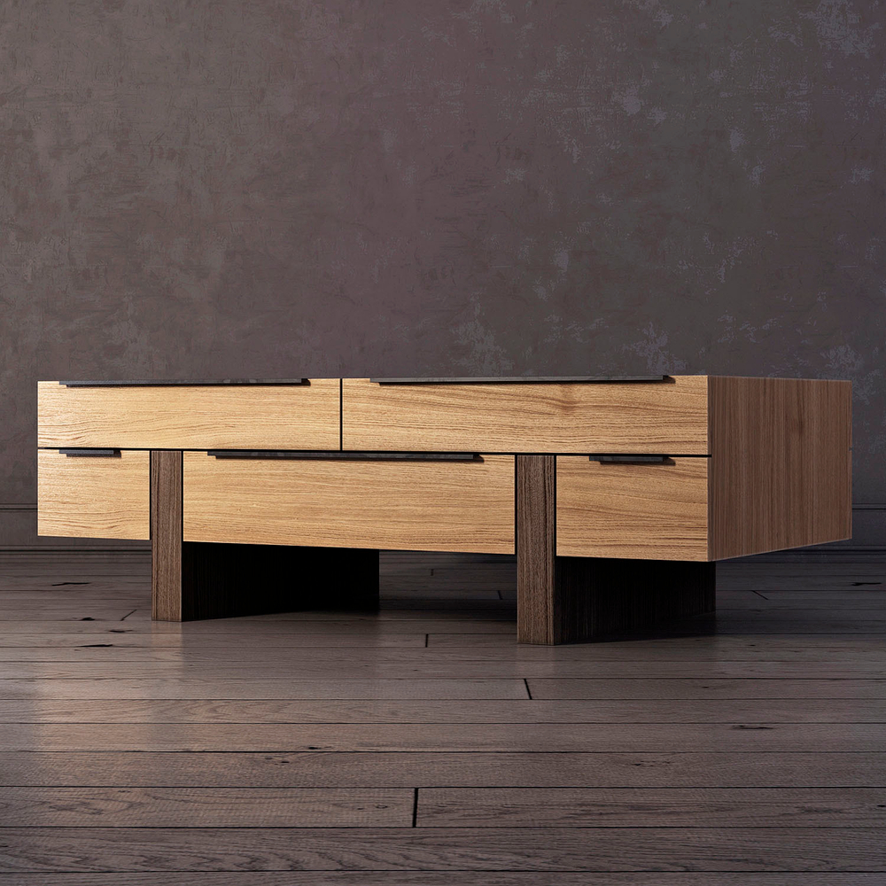 Журнальный столик 5 ящиков "Otto"