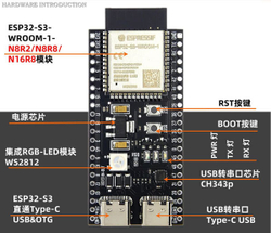 Модуль ESP32 S3/WROOM-1/N16R8