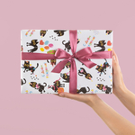 Упаковочная бумага «С днем рождения. Котики с подарками» 0,7×1 м, 80 г/м²