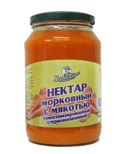 Нектар морковный с мякотью 1,5л. Хозяин барин