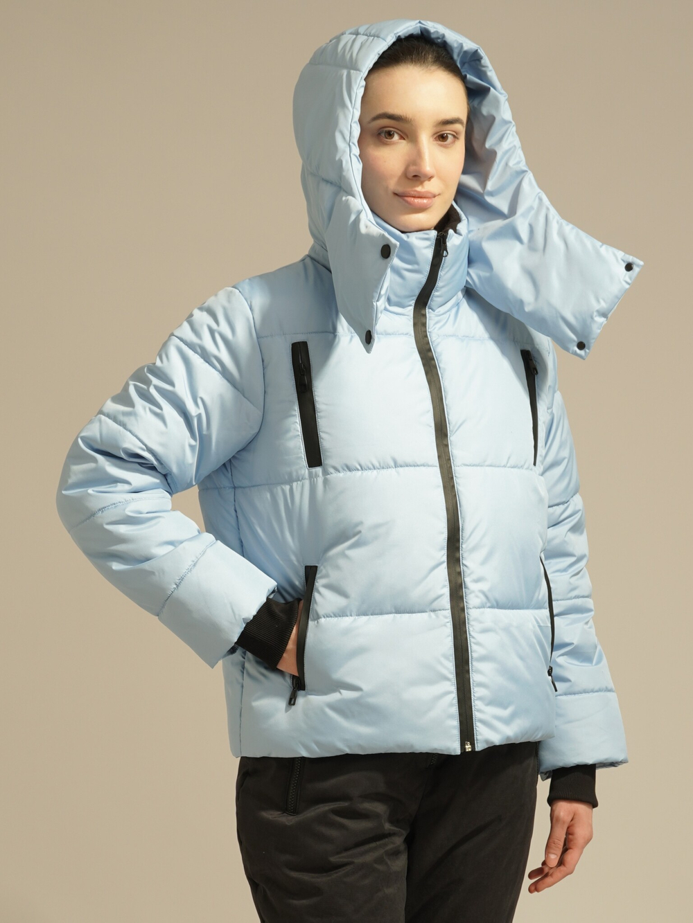 Куртка зимняя укороченная, blue