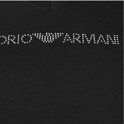 Женская футболка черная V NECK Emporio Armani 164407_CC318 00020