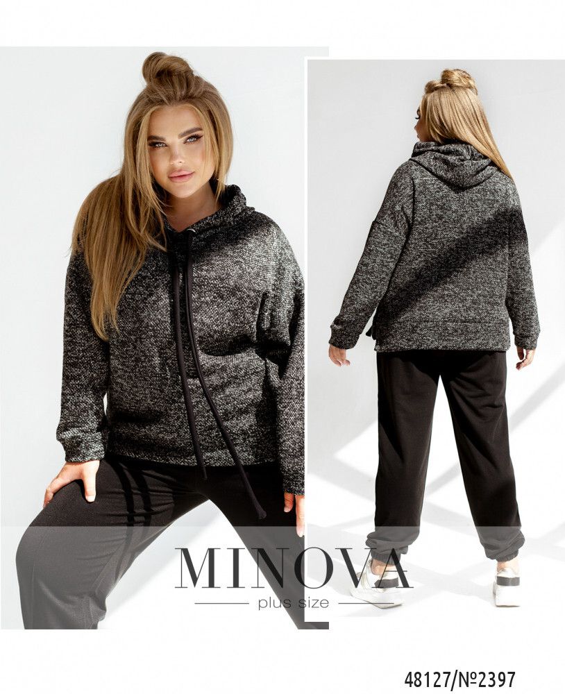 Костюм 2397-черный-белый Minova