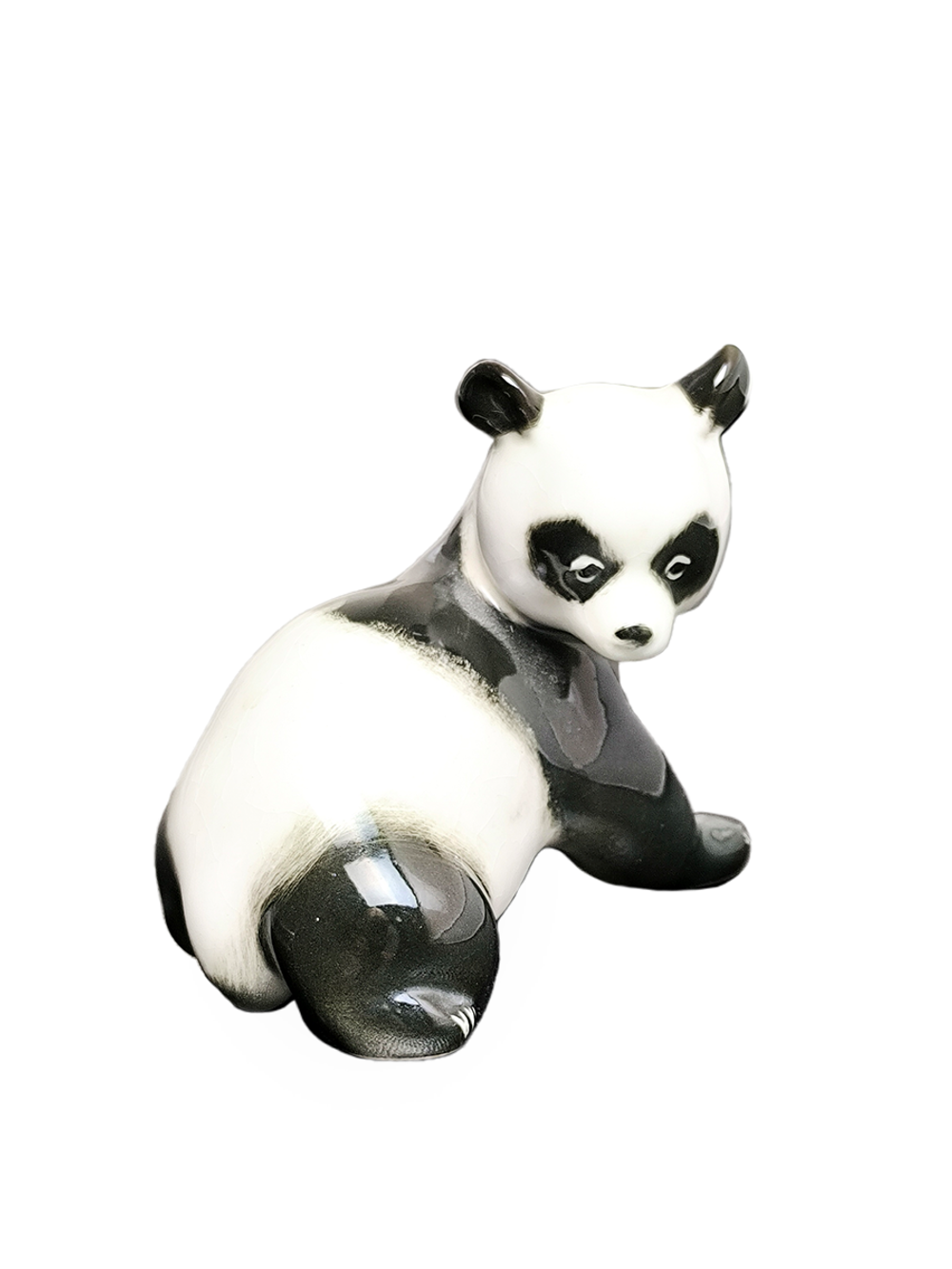 Фарфоровая статуэтка "Панда" ЛФЗ, СССР 1970 - 1986 гг.