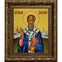 Григорий Великий (Двоеслов) святитель. Икона на холсте.