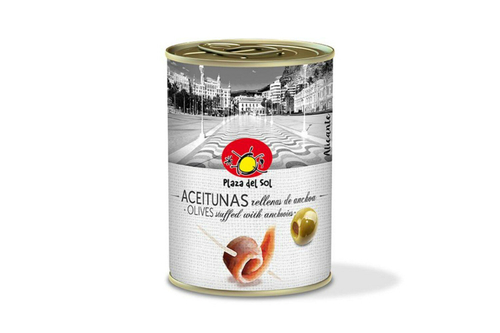 Plaza Del Sol Оливки с анчоусами 280 гр