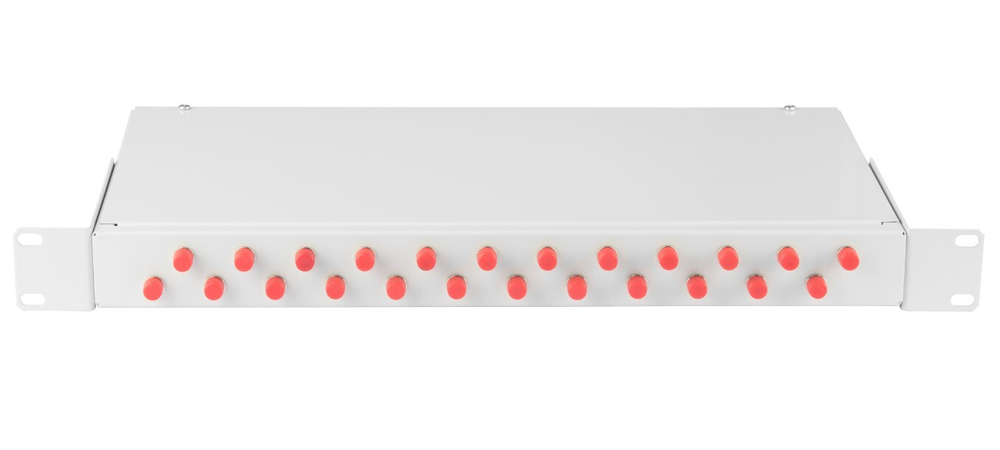 Кросс оптический стоечный  NikoMax NMF-RP24FCUS2-WS-ES-1U-GY