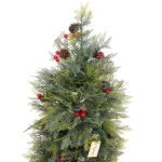 Ёлка светодиодная в горшке «Лесная радость» 90 см, (260 веток) 80 ламп LED, цвет свечения-Теплый белый