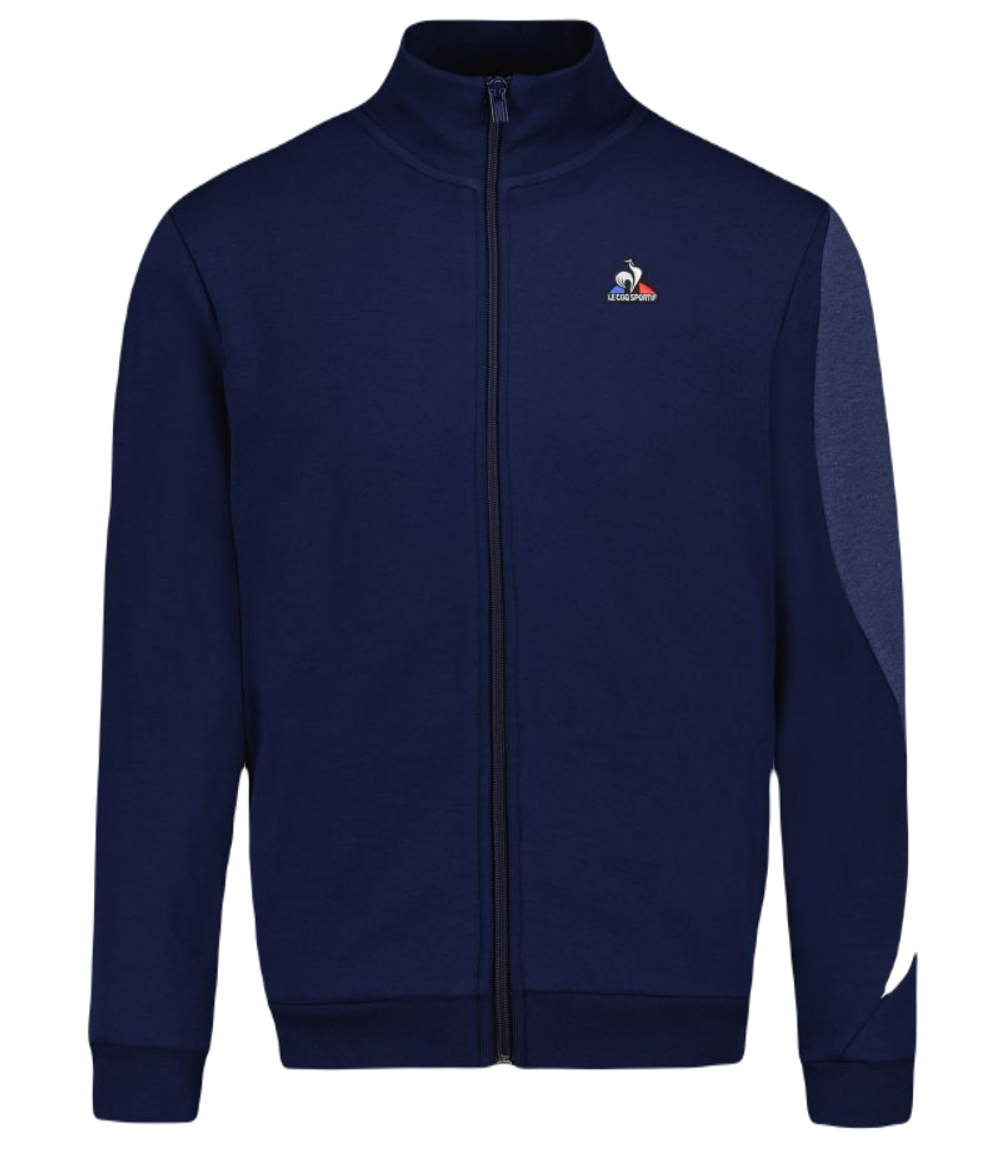 Мужская теннисная кофта Le Coq Sportif SAISON 1 Full Zip Sweat N°1 SS23 - небесный