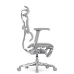 Кресло FALTO Ergohuman Luxury 2 с подножкой ( серый каркас /сетка светлаяT-168-B2 Natural)