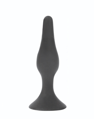 Чёрная анальная пробка Sex Expert - 13 см. (Цвет: черный)