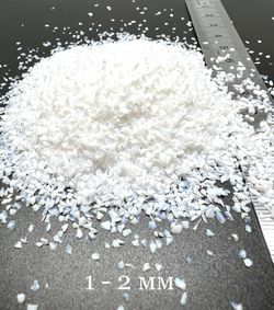 Стеклянная крошка Белая фракция 1