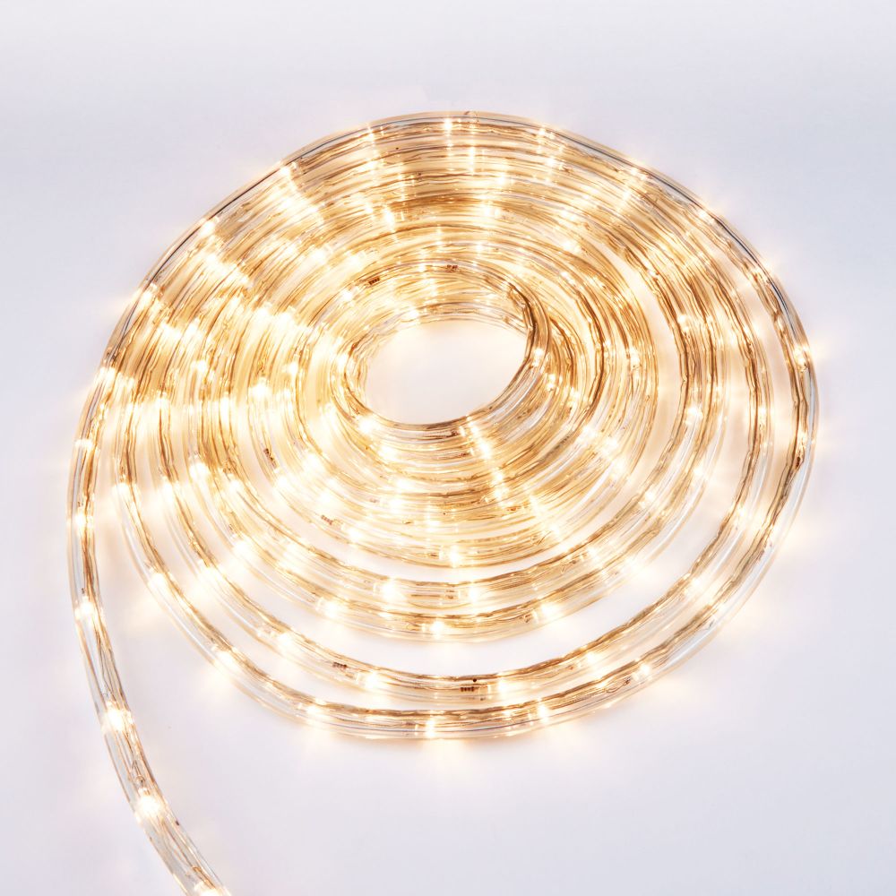 ULD-D50 8M-С08 IP44 WARM WHITE Гирлянда светодиодная Дюралайт. 8м. С контроллером. Теплый белый свет. Провод прозрачный. ТМ Uniel