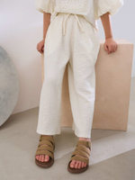 Брюки широкие для девочки Next AH9-741, Кремовый