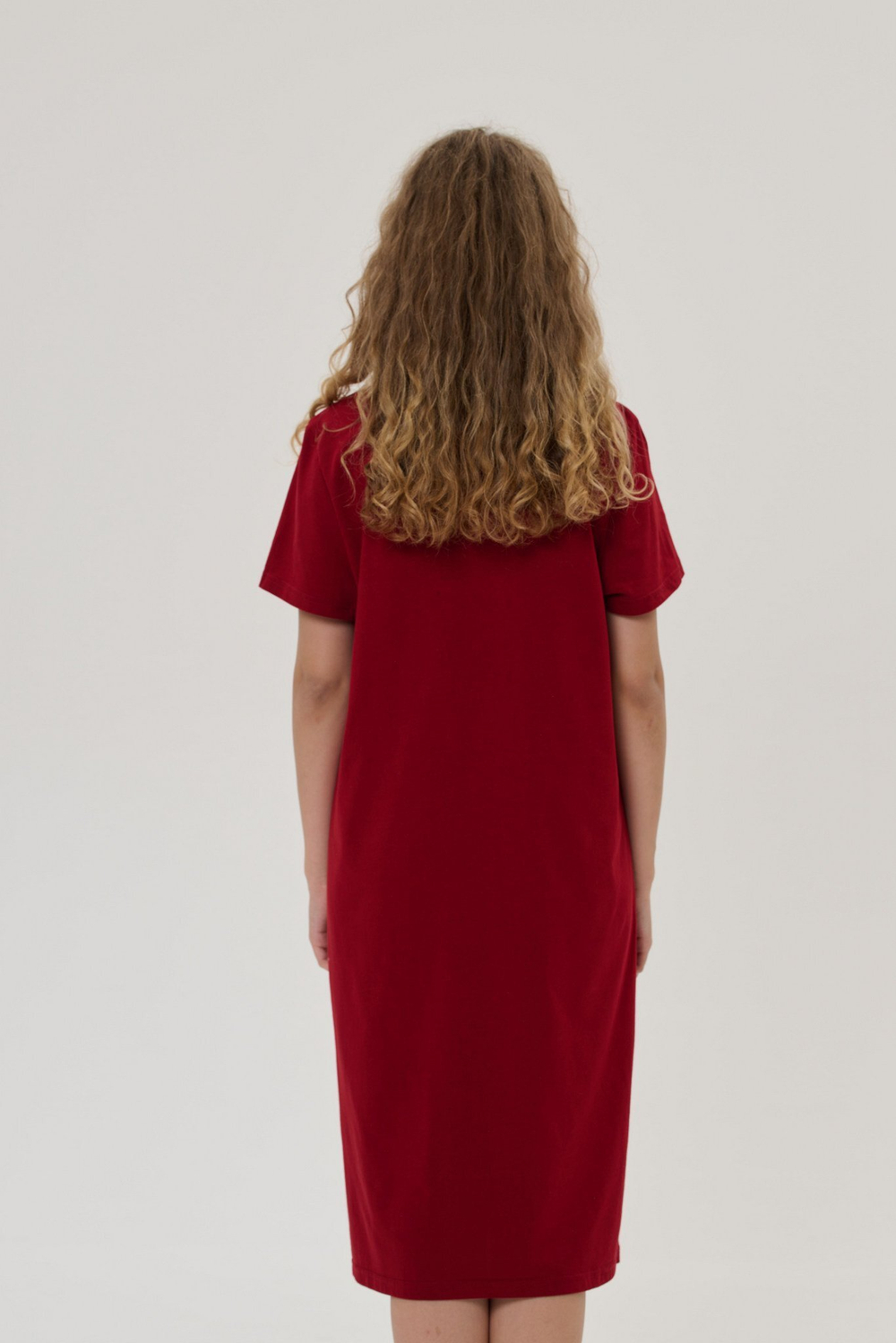 Ночная сорочка цвет бордовый