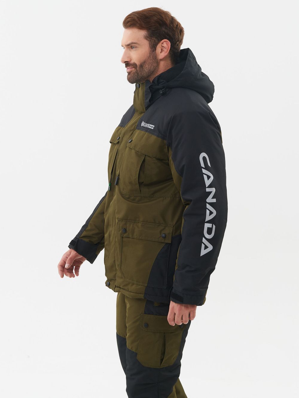 Костюм зимний Канада ткань Оксланд цвет Хаки/Черный