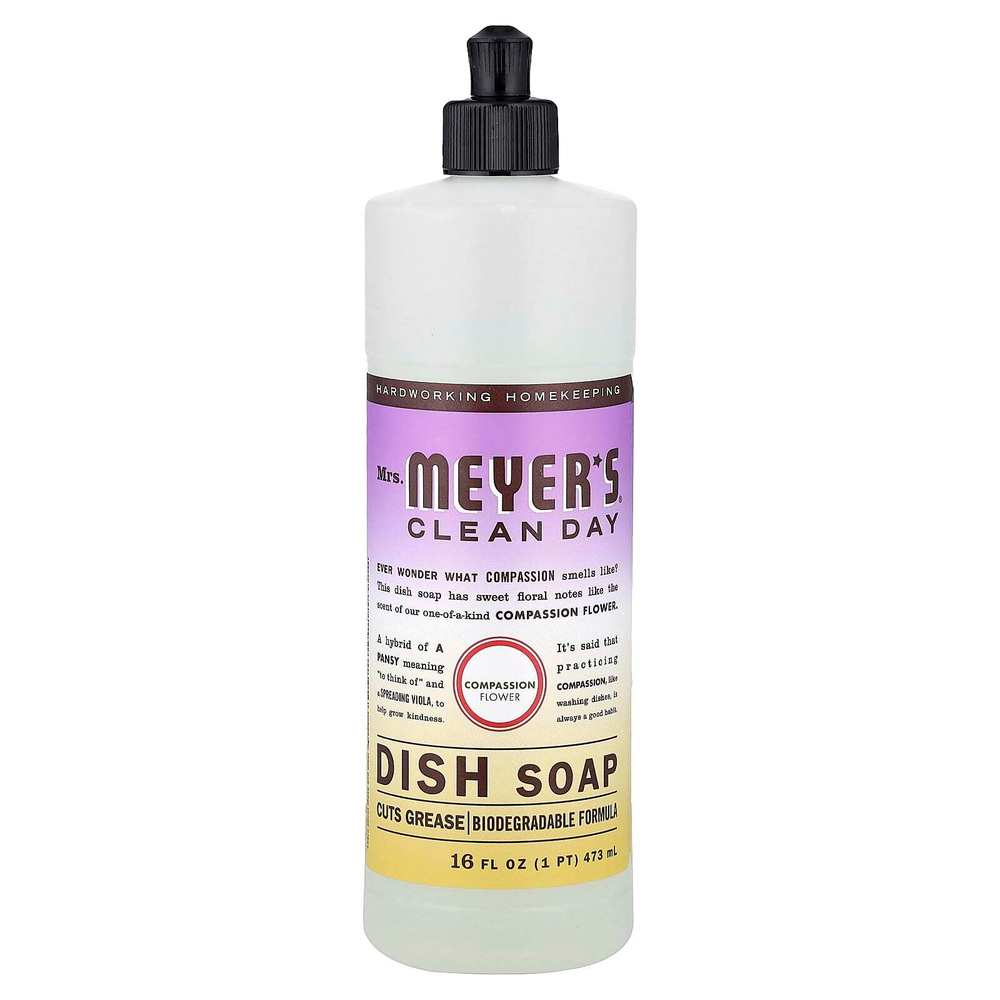 Mrs. Meyers Clean Day, Мыло для посуды, цветок сострадания, 473 мл (16 жидк. Унций)