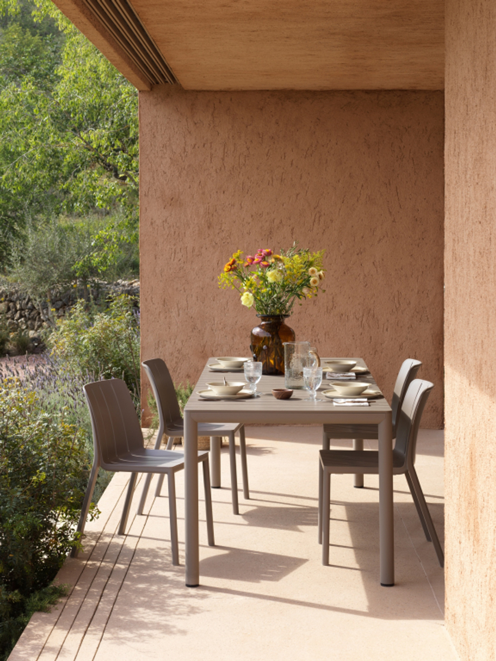 Стул пластиковый Nardi Tiberina Bistrot, тортора