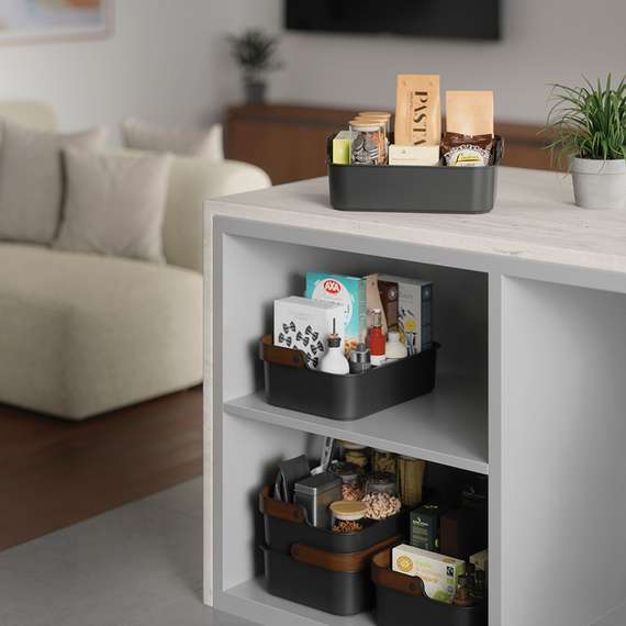 Органайзер bellwood, 37х27 см, черный/орех