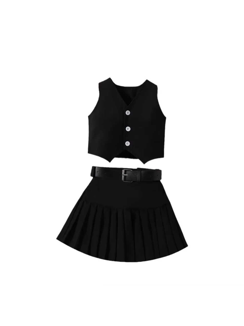Костюм жилет с юбкой