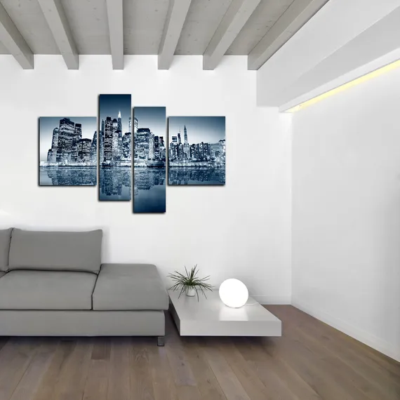 Модульная картина "Ночной Нью-Йорк"