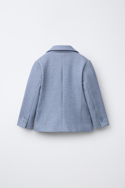 ZARA КОСТЮМНЫЙ БЛЕЙЗЕР КОМФОРТНОЙ ПОСАДКИ, СИНИЙ