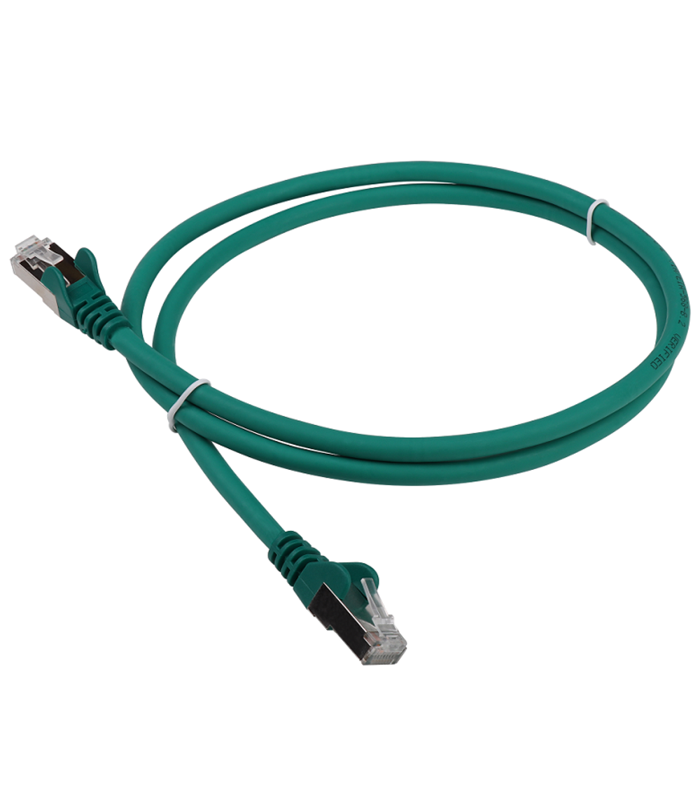 Патч-корд LANMASTER LSZH FTP кат.6, 5.0 м, зеленый