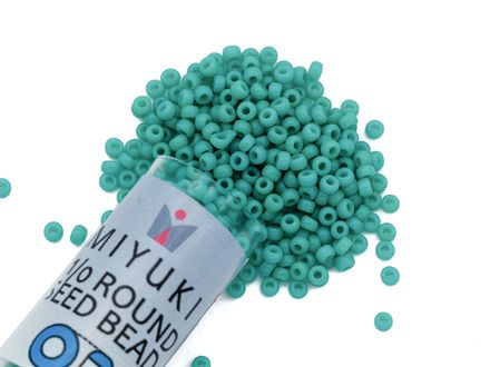 Бисер Round 11/0, Miyuki, бирюза непрозрачный