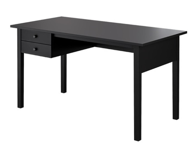 Стол письменный 140x70, черный, массив сосны