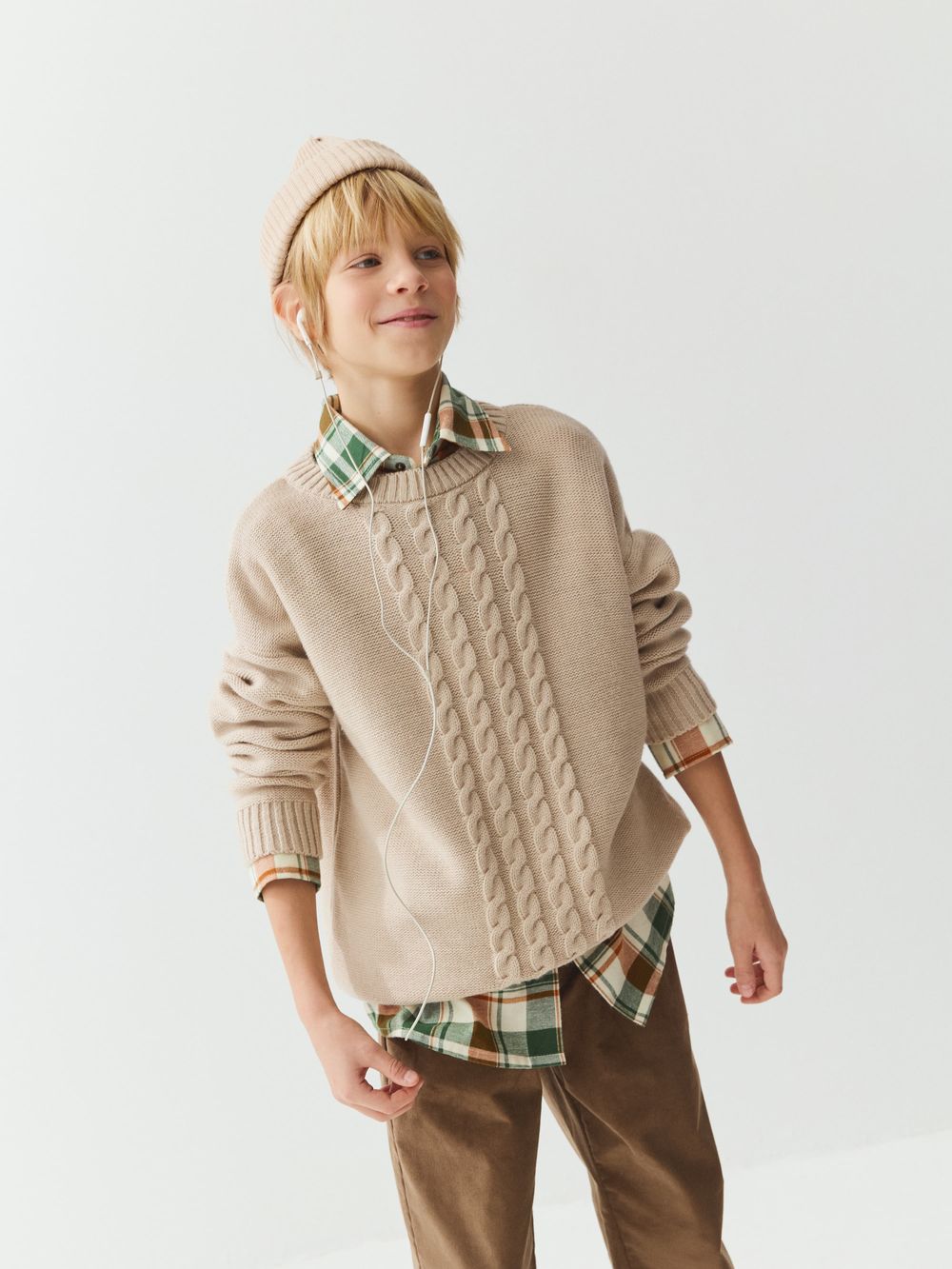 Джемпер вязанный "Серая дымка" 7+