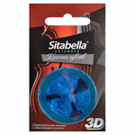 Насадка стимулирующая Sitabella 3D Классика чувств (Цвет: синий)