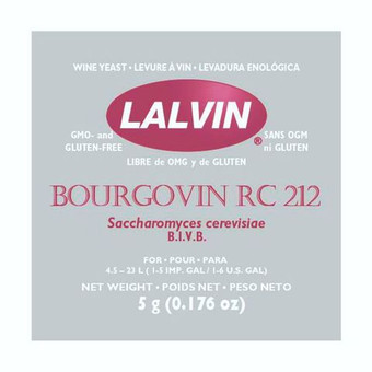 Винные дрожжи Lalvin "Bourgovin RC212", 5 г
