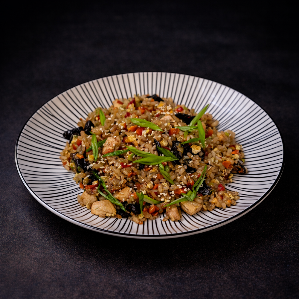 Рис со свининой в Азиатском стиле