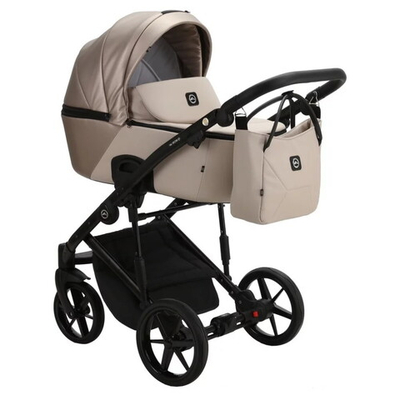 Детская коляска Adamex Mobi Deluxe 2 в 1 M-SD10 (БЕЖЕВЫЙ ПЕРЛ+СВЕТЛО-БЕЖ.КОЖА)