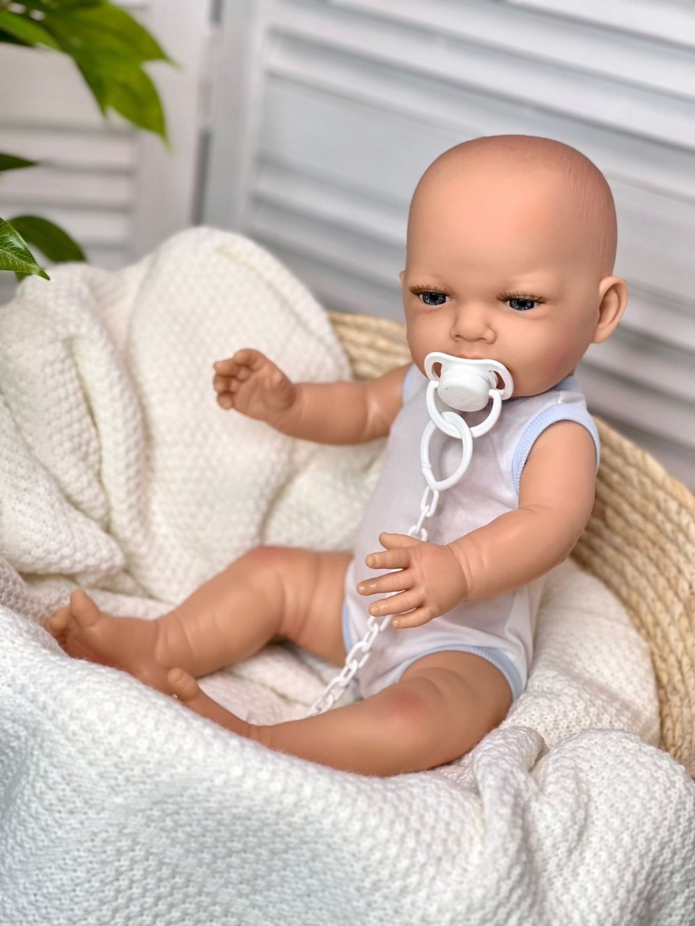 Кукла Marina and Pau 45cм Recien Nacido, виниловая в пакете (M1655K)