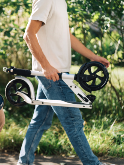 Самокат Micro Classic LED серебристый матовый