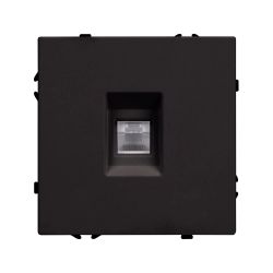 Механизм компьютерной розетки SCT-NOBE-MPC1-SFPL-BK (RJ-45, CAT6) (Arlight, Черный оникс) 054305